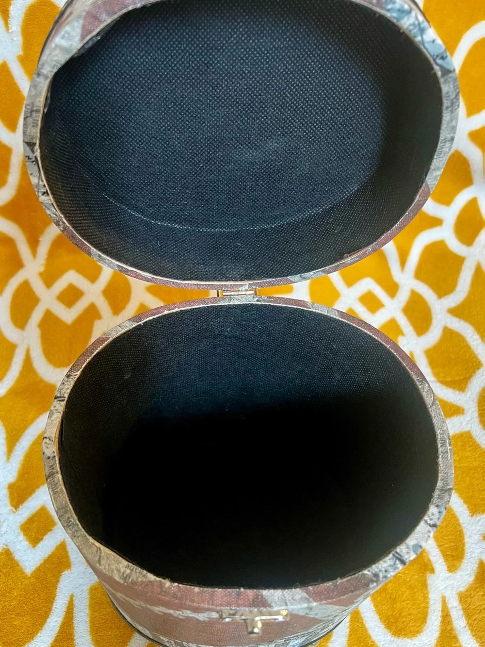 PFS TPC No. 3 Set of 3 Vintage Oval Sports Trinket Boxes w/ Lids Latch